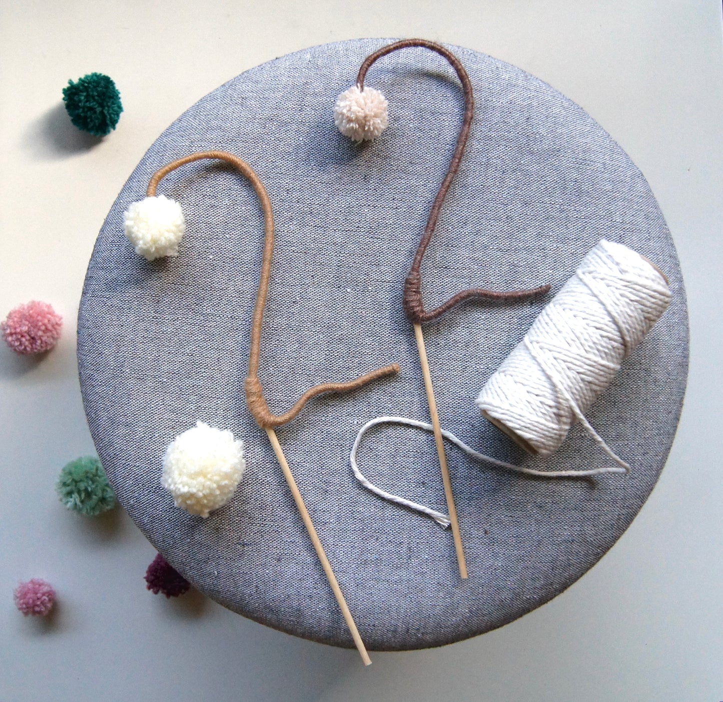 Knitted Wire Number Cake Topper — Handmade Birthday Cake Decor